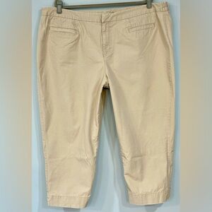 LIZ CLAIBORNE Tan City Safari Straight Leg Pants 24W